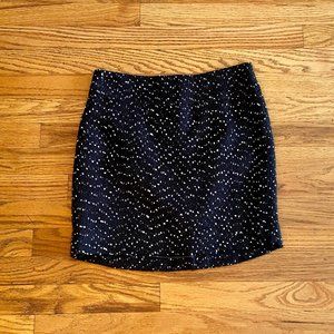 The Limited Winter Wool Black Skirt